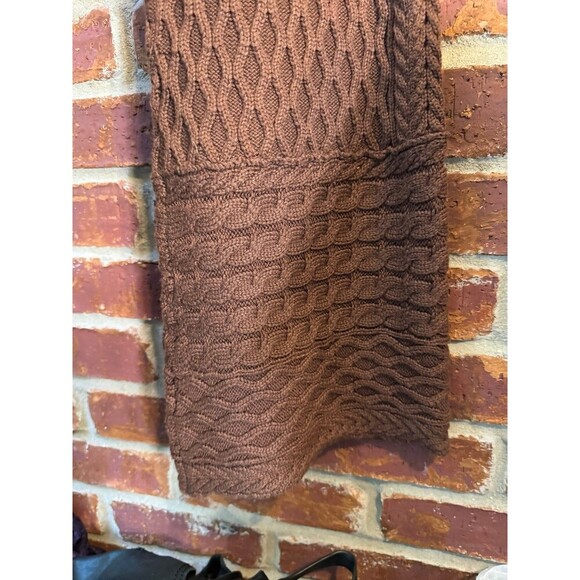 Veiled Vanessa Diamond Knit Wide Leg Pants -‎ Dark Brown small - Picture 4 of 9